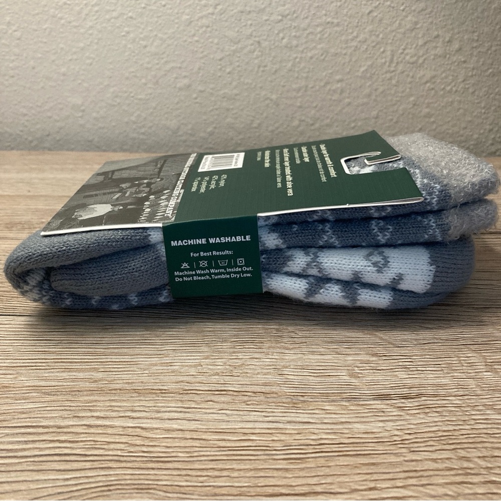 NWT Woolrich Gray Double Layer Home Socks with Aloe Vera - Picture 8 of 9